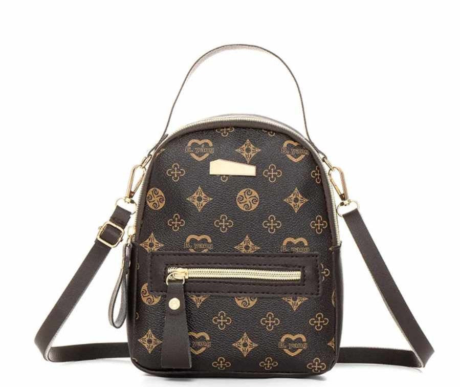 ZIPPERED BACK PACK, Mini Back Pack with Heart Design