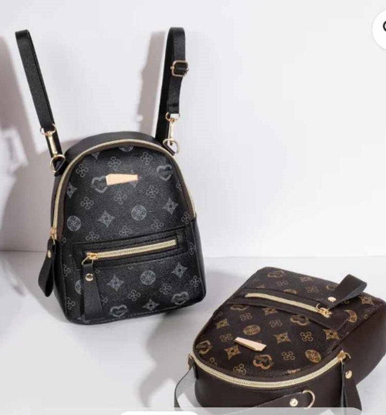 ZIPPERED BACK PACK, Mini Back Pack with Heart Design