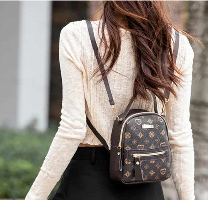 ZIPPERED BACK PACK, Mini Back Pack with Heart Design