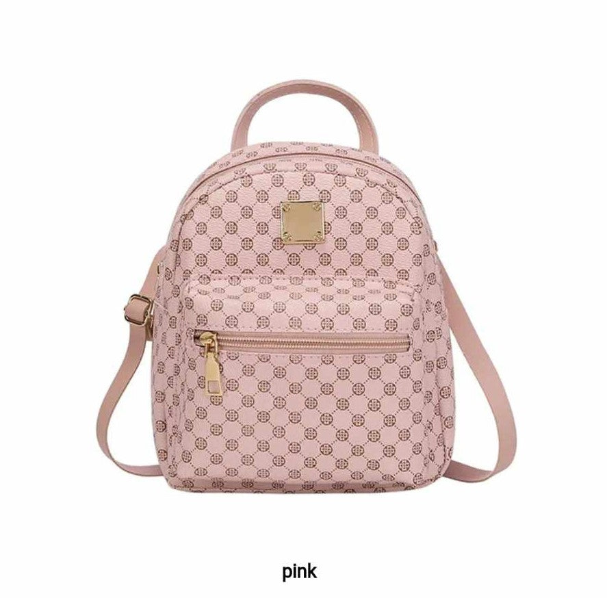ZIPPERED BACK PACK, Checkered Mini Back Pack