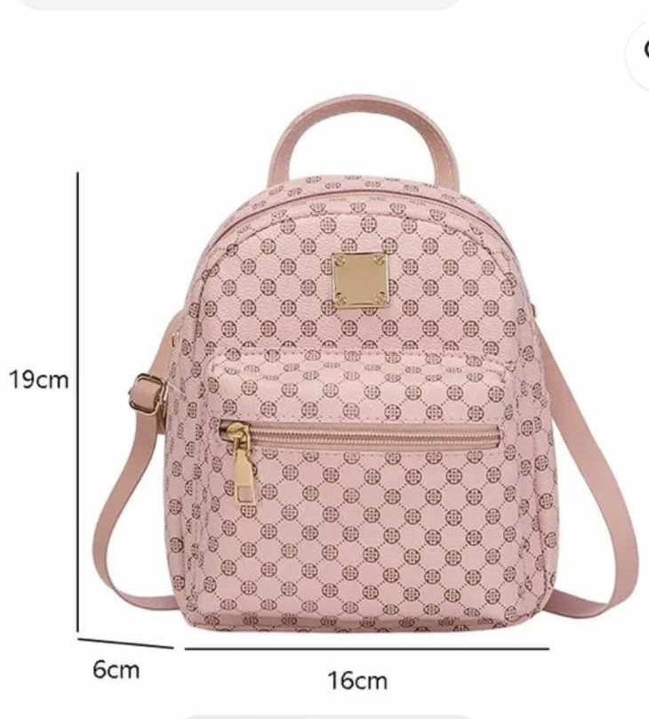 ZIPPERED BACK PACK, Checkered Mini Back Pack
