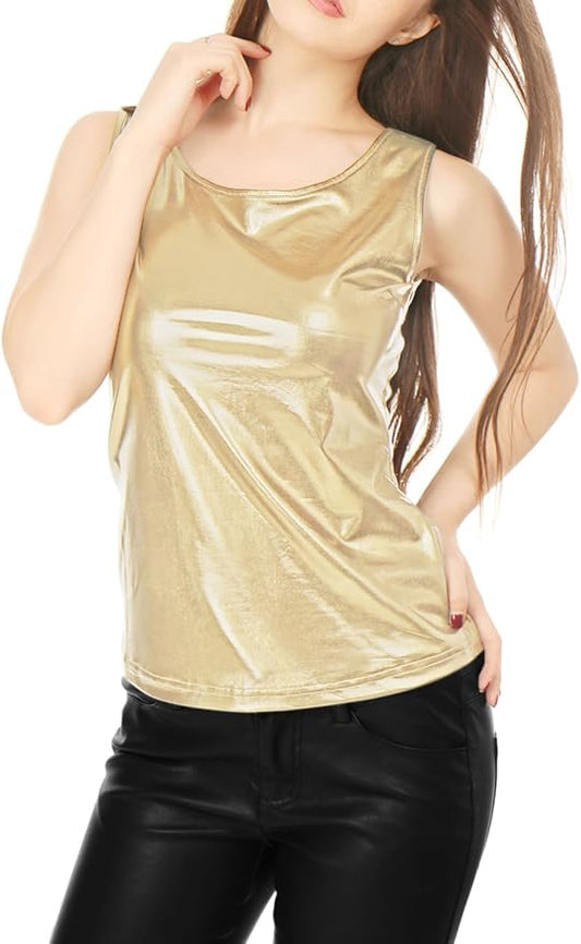TANK TOP, Women's Gold Tank Top