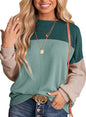 SHIRT, Women's Crewneck Colorblock top