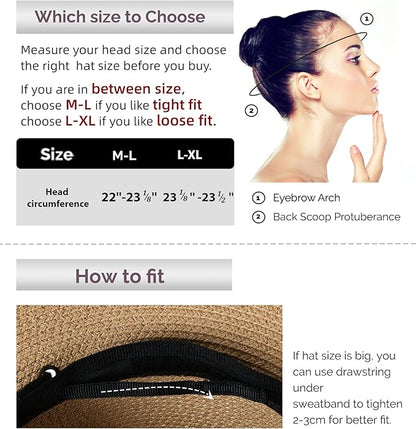 HEADWEAR, Woman's Wide Brim Straw Hat