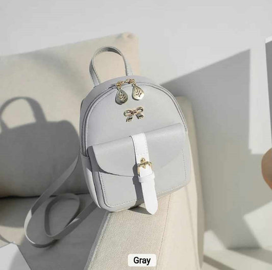 ZIPPERED BACK PACK, Mini Back Pack Bag with Bow