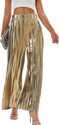 PANTS, Women's Pleated Wide Leg Pant