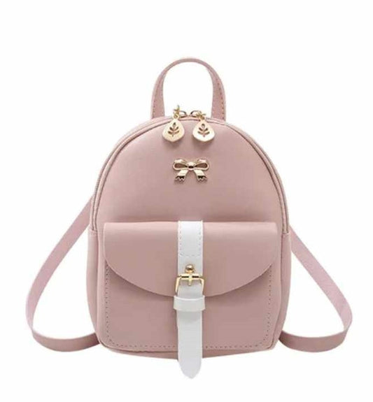 ZIPPERED BACK PACK, Mini Back Pack Bag with Bow