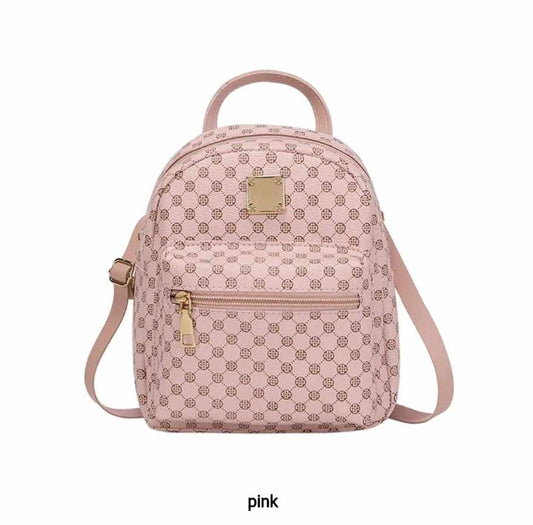 ZIPPERED BACK PACK, Checkered Mini Back Pack