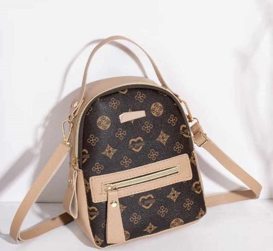 ZIPPERED BACK PACK, Mini Back Pack with Heart Design